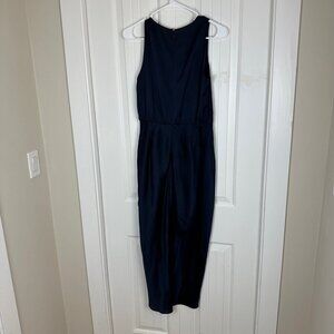 Ted Baker London Navy Blue Long Midi Dress Women’s Size 1